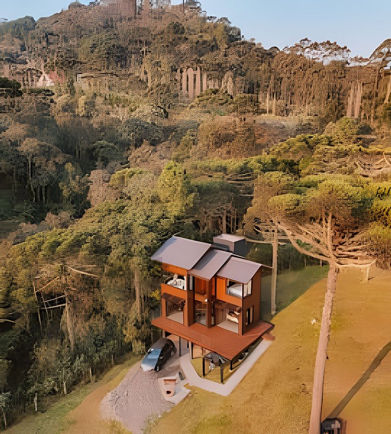 Chalé Com Hidromassagem e Vista Para as Montanhas