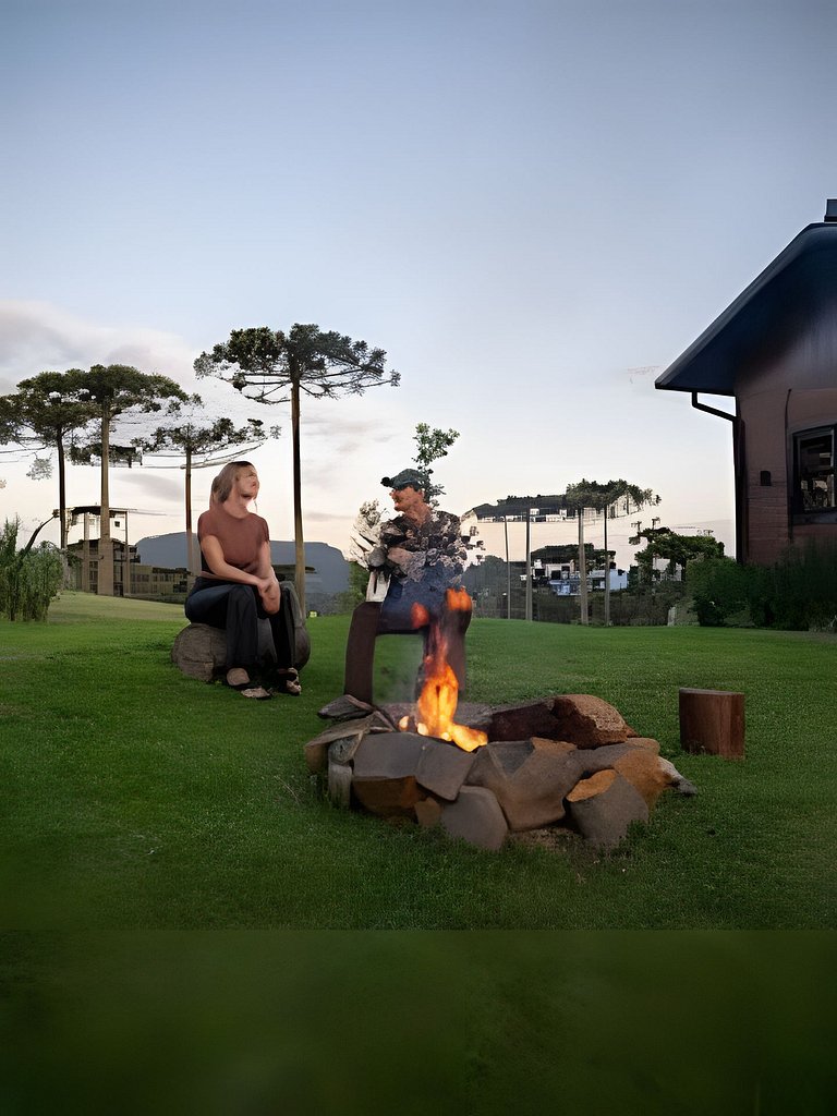 Cabana em Urubici com Banheira de Hidromassagem.