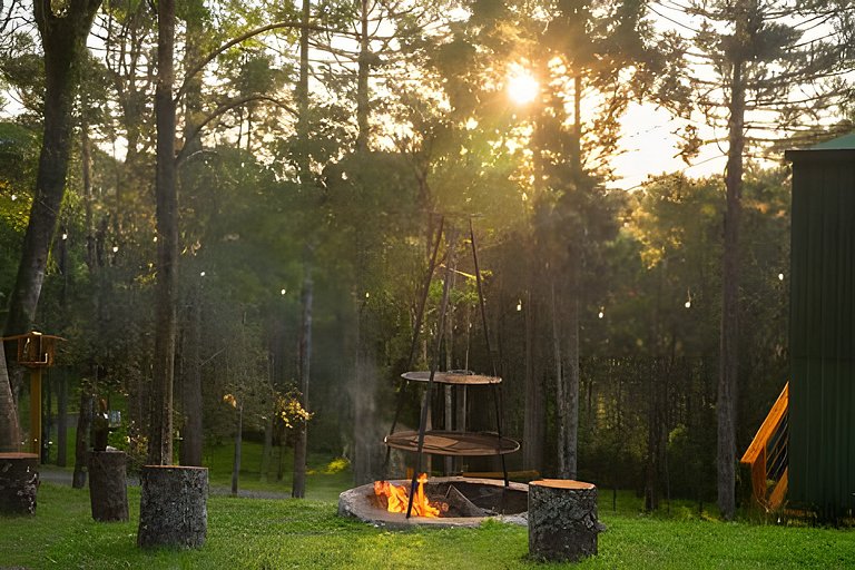 Cabana Imersa Na Natureza -  Conforto e Requinte.