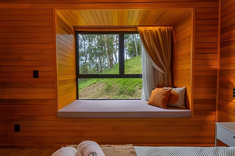 Cabana Imersa Na Natureza -  Conforto e Requinte.