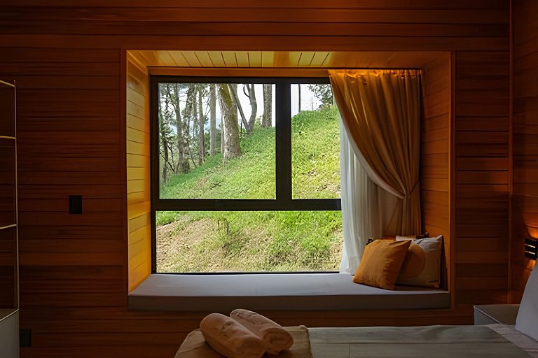 Cabana Imersa Na Natureza -  Conforto e Requinte.