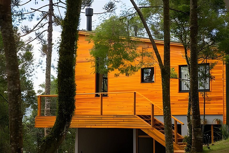 Cabana Imersa Na Natureza -  Conforto e Requinte.