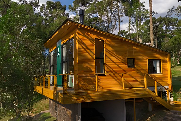 Cabana Imersa Na Natureza -  Conforto e Requinte.