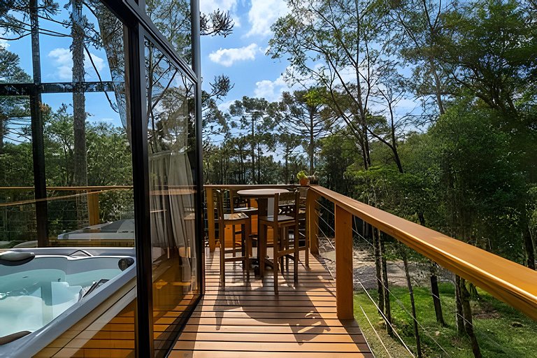 Cabana Imersa Na Natureza -  Conforto e Requinte.