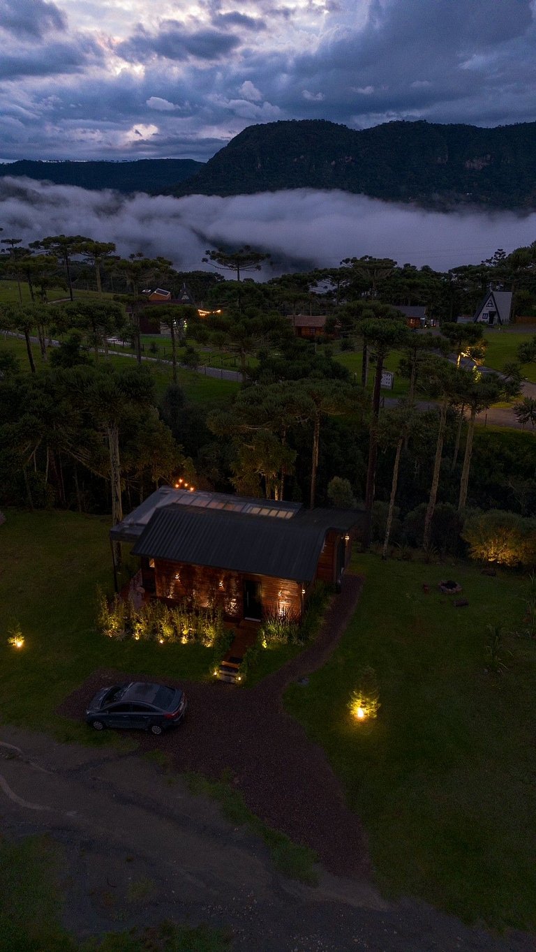 Cabana em Urubici com Banheira de Hidromassagem.