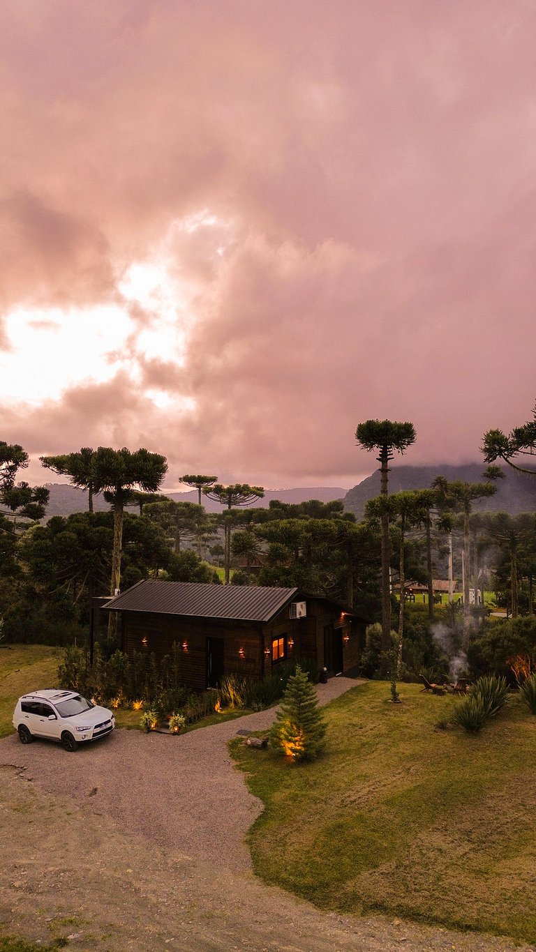 Cabana em Urubici com Banheira de Hidromassagem.