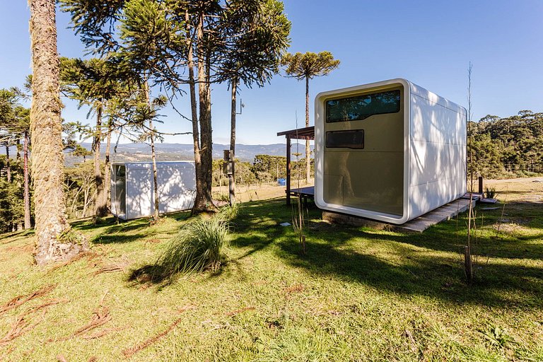 Cápsula Futurística Sol - Vista incrível.