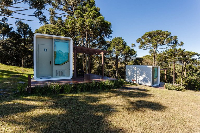 Cápsula Futurística Sol - Vista incrível.