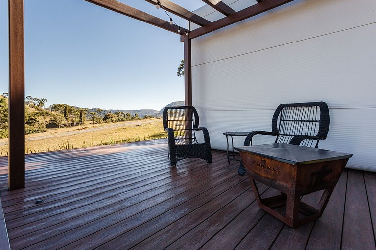 Cápsula Futurística Sol - Vista incrível.