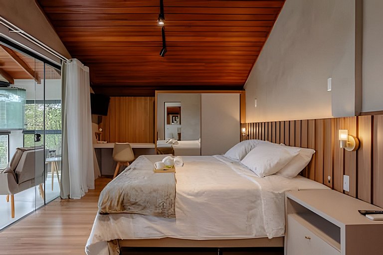 Lindo Chalé Com Lareira, Hidro e Próximo ao Centro