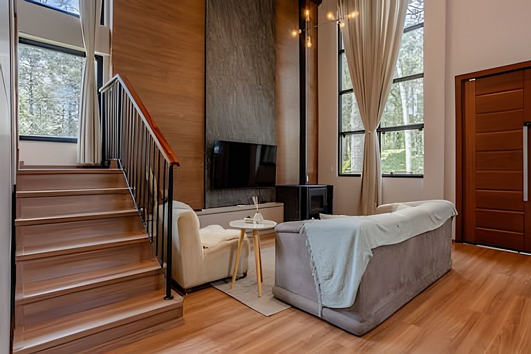 Lindo Chalé Com Lareira, Hidro e Próximo ao Centro