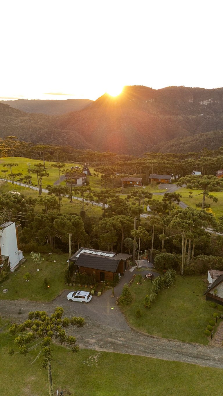 Cabana em Urubici com Banheira de Hidromassagem.