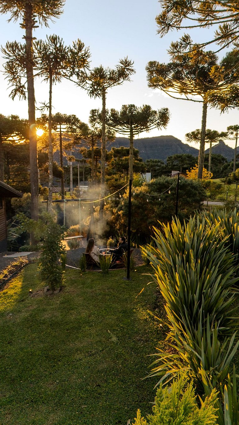 Cabana em Urubici com Banheira de Hidromassagem.