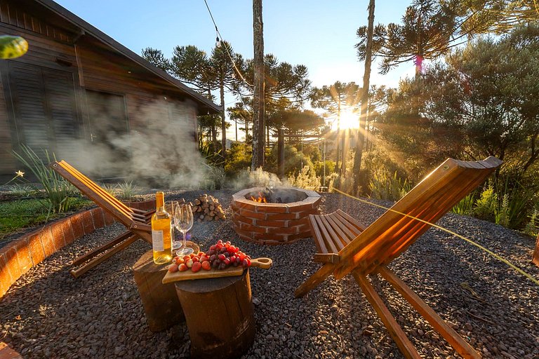 Cabana em Urubici com Banheira de Hidromassagem.