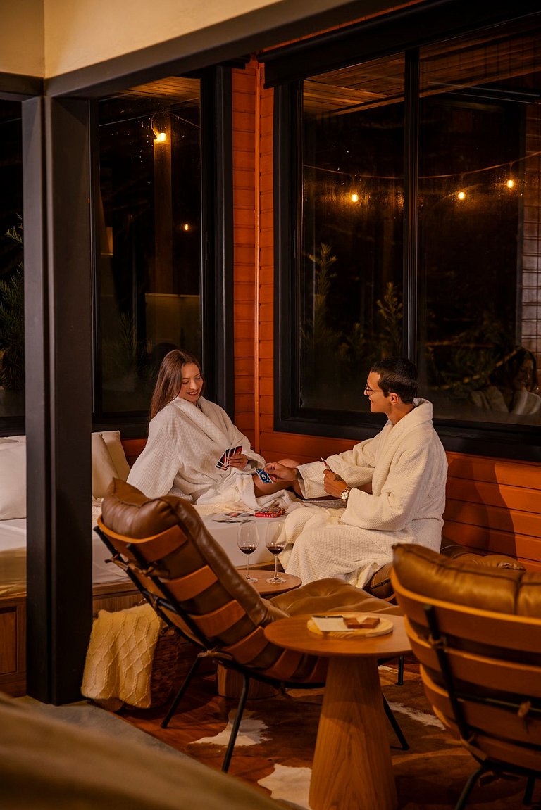 Cabana em Urubici com Banheira de Hidromassagem.