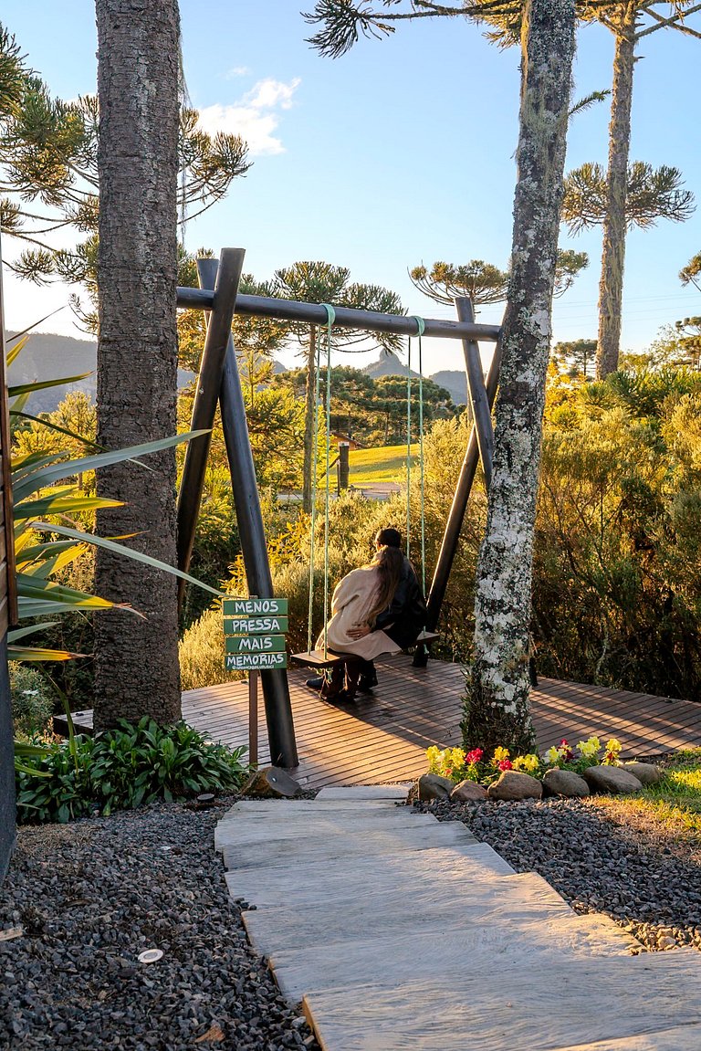 Cabana em Urubici com Banheira de Hidromassagem.