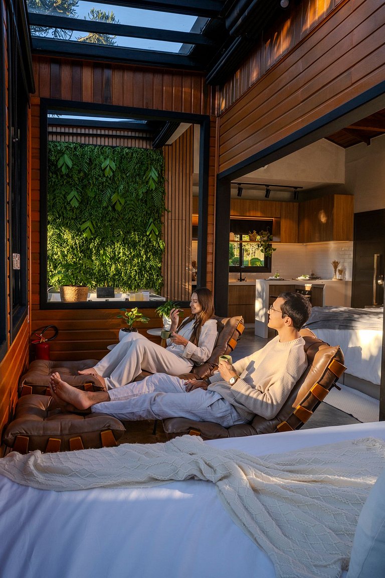 Cabana em Urubici com Banheira de Hidromassagem.