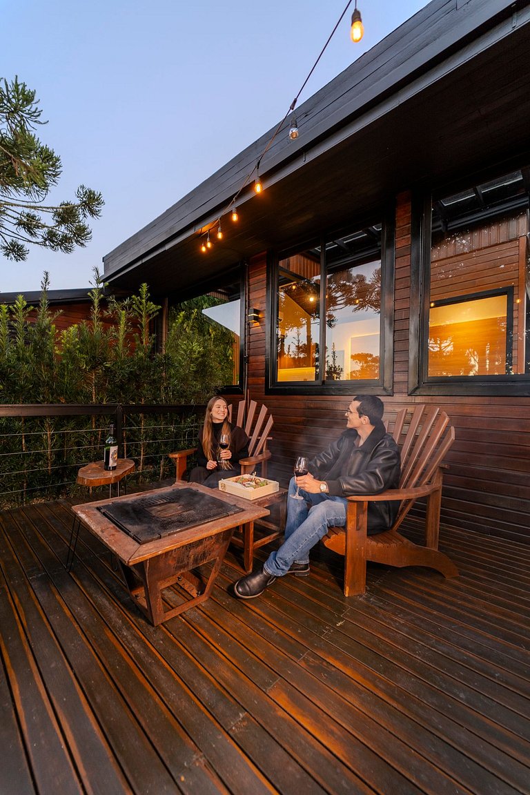 Cabana em Urubici com Banheira de Hidromassagem.